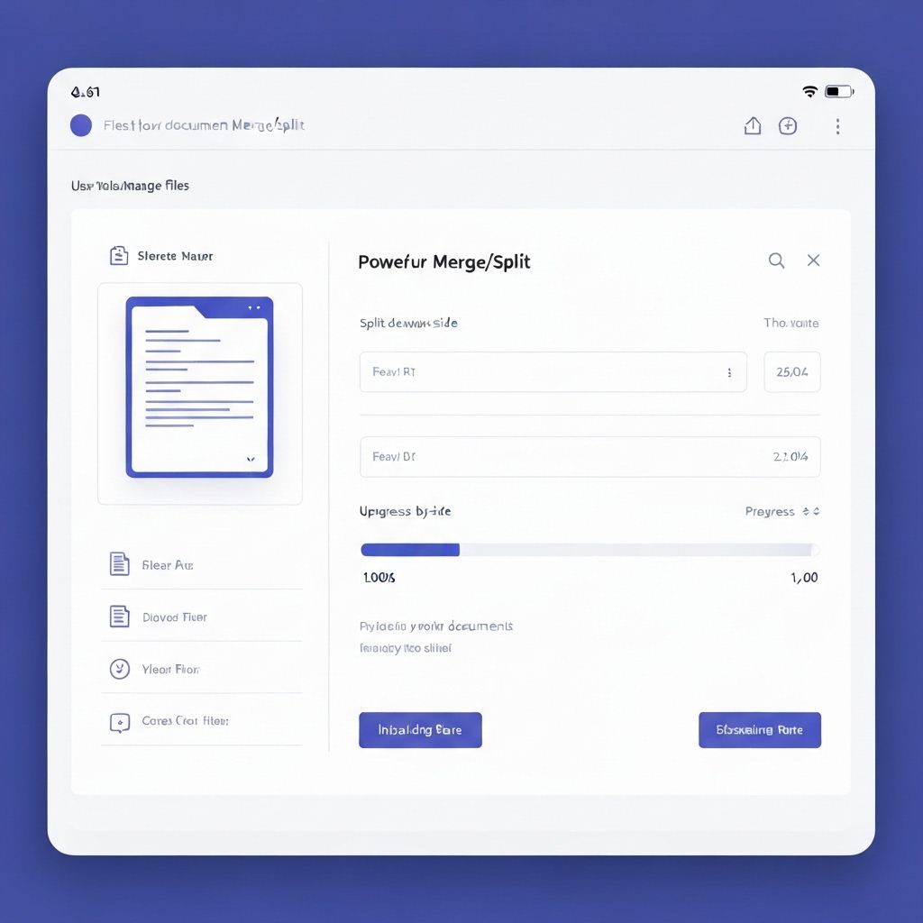 Document Merge/Split Uploader